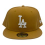Los Angeles Dodgers New Era All Panama Tan With White Logo 59FIFTY Fitted Hat
