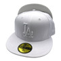 Los Angeles Dodgers New Era All White On White 59FIFTY Fitted Hat