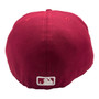 Los Angeles Dodgers New Era All Burgundy With White Logo 59FIFTY Fitted Hat
