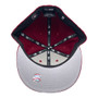 Los Angeles Dodgers New Era All Burgundy With White Logo 59FIFTY Fitted Hat