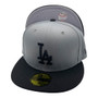 Los Angeles Dodgers New Era Storm Gray With Black Bill 59FIFTY Fitted Hat