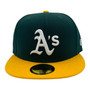 Oakland Athletics New Era Dark Green/Gold Bill Home Authentic Collection On-Field 59FIFTY Fitted Hat