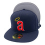 California Angels New Era All Navy 1971 Cooperstown Logo 59FIFTY Fitted Hat