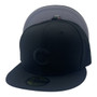 Chicago Cubs New Era Black On Black 59FIFTY Fitted Hat