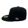 Diablos Rojos del México New Era All Black With Red Logo 59FIFTY Fitted Hat