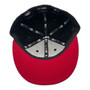 Diablos Rojos del México New Era All Black With Red Logo 59FIFTY Fitted Hat