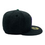 Generales De Durango New Era Heather Black With Green And Light Purple Outline 59FIFTY Fitted Hat