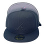 Atlanta Braves New Era Black On Black 59FIFTY Fitted Hat