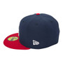 Atlanta Braves New Era Navy/Red Bill Home Authentic Collection On-Field 59FIFTY Fitted Hat