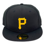 Pittsburgh Pirates New Era Classic All Black Yellow Logo 59FIFTY Fitted Hat