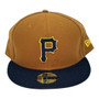 Pittsburgh Pirates New Era All Dark Khaki/Black Bill 59FIFTY Fitted Hat