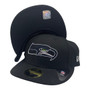 Seattle Seahawks New Era All Black 2020 NFL Draft Official Low Profile 59FIFTY Fitted Hat