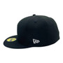Washington Nationals New Era All Black With White Logo 59FIFTY Fitted Hat