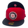 Seattle Mariners New Era Red/Black Bill With Compass Logo 59FIFTY Fitted Hat