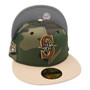 Seattle Mariners New Era Woodland Camo/Candied Pecan Bill And Gray Bottom With 2001 All-Star Game Patch On Side 59FIFTY Fitted Hat