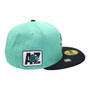 Seattle Mariners New Era Aqua/Navy Bill And Black Bottom With 2025 Spring Training Patch On Side 59FIFTY Fitted Hat