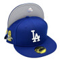Los Angeles Dodgers New Era All Royal Blue With 7 Times World Series Champions Patch On Side 59FIFTY Fitted Hat