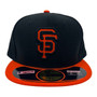 San Francisco Giants New Era Black With Orange Bill Diamond Era 59FIFTY Fitted Hat