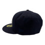 Seattle Seahawks New Era All Navy With Metallic Silver Logo 59FIFTY Fitted Hat