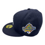 New York Yankees New Era All Navy With White Logo And 1996 World Series Patch On Side 59FIFTY Fitted Hat
