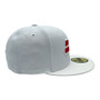 Seattle Seahawks New Era All White With Red Inside The Seahawk 59FIFTY Fitted Hat