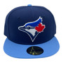 Toronto Blue Jays New Era Navy/Sky Blue Bill 59FIFTY Fitted Hat