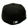 Seattle Mariners New Era 1980-1986 Logo All Black/Mint Bottom With 20TH Anniversary Patch On Side 59FIFTY Fitted Hat