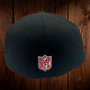 Tampa Bay Buccaneers New Era All Black/Pink Bottom With Primary Logo And Super Bowl XXXVII Patch On Side 59FIFTY Fitted Hat
