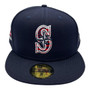 Seattle Mariners New Era All Navy 4th Of July On-Field 59FIFTY Fitted Hat