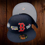 Boston Red Sox All Navy With World Series Patches All Over 59FIFTY Fitted Hat