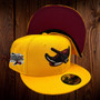 Tampa Bay Rays All Gold/Burgundy Bottom With 1998 Inaugural Season Patch On Side 59FIFTY Fitted Hat