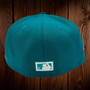 Arizona Diamondbacks New Era All Turquoise/Purple Bottom With 2001 World Series Patch On Side 59FIFTY Fitted Hat