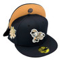 Cincinnati Reds New Era Navy/Peach Bottom With 150 Years Established Patch On Side 59FIFTY Fitted Hat