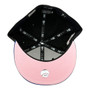 Kansas City Royals New Era Black/Royal Blue Bill With Pink Bottom And 2015 World Series Patch On Side 59FIFTY Fitted Hat