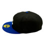 Kansas City Royals New Era Black/Royal Blue Bill With Pink Bottom And 2015 World Series Patch On Side 59FIFTY Fitted Hat