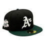 Oakland Athletics New Era Black/Dark Green Bill With Pink Bottom And 1999 World Series Patch On Side 59FIFTY Fitted Hat