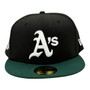 Oakland Athletics New Era Black/Dark Green Bill With Pink Bottom And 1999 World Series Patch On Side 59FIFTY Fitted Hat