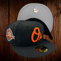 Baltimore Orioles New Era All Black Alternate Logo With 50TH Anniversary World Champs Patch On Side 59FIFTY Fitted Hat