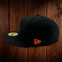Baltimore Orioles New Era All Black Alternate Logo With 50TH Anniversary World Champs Patch On Side 59FIFTY Fitted Hat