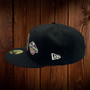Arizona Diamondbacks New Era All Black With 2001 World Series Patches In The Front 59FIFTY Fitted Hat