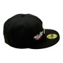 Philadelphia Phillies New Era All Black 2008 World Series Patches In The Front 59FIFTY Fitted Hat