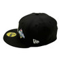 Philadelphia Phillies New Era All Black 2008 World Series Patches In The Front 59FIFTY Fitted Hat