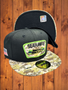 Seattle Seahawks New Era Black/Desert Camo 2021 Salute To Service 59FIFTY Fitted Hat
