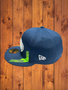 Seattle Seahawks New Era All Navy 2021 NFL Sideline Home 59FIFTY Fitted Hat