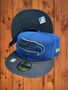 Seattle Seahawks New Era Navy/Black Bill 2021 NFL Sideline Road 59FIFTY Fitted Hat