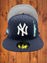 New York Yankees New Era All Navy Blue/Gray Bottom With New York Patches All Over 59FIFTY Fitted Hat
