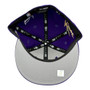 Los Angeles Lakers New Era All Purple/Gray Bottom With Los Angeles Patches All Over 59FIFTY Fitted Hat