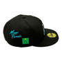 Florida Marlins New Era All Black/Gray Bottom With Florida Patches All Over 59FIFTY Fitted Hat