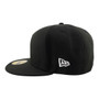 Seattle Mariners "S" New Era Black And White All Black And Gray Bottom 59FIFTY Fitted Hat