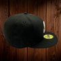 Seattle Steelheads New Era All Black With White Logo Negro League 59FIFTY Fitted Hat